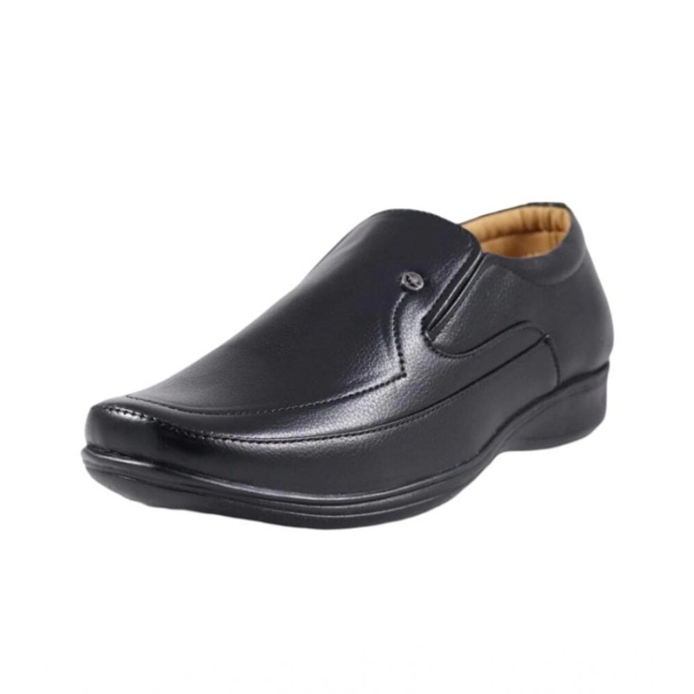Generic Men's Faux Leather Formal Shoes (Black)
