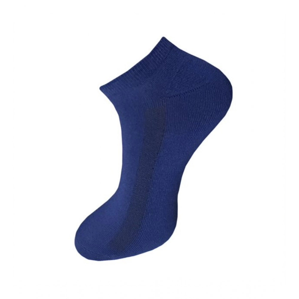 Generic 3_Pair Set Unisex Casual Cotton Solid Ankle Length Socks (Multicolor)
